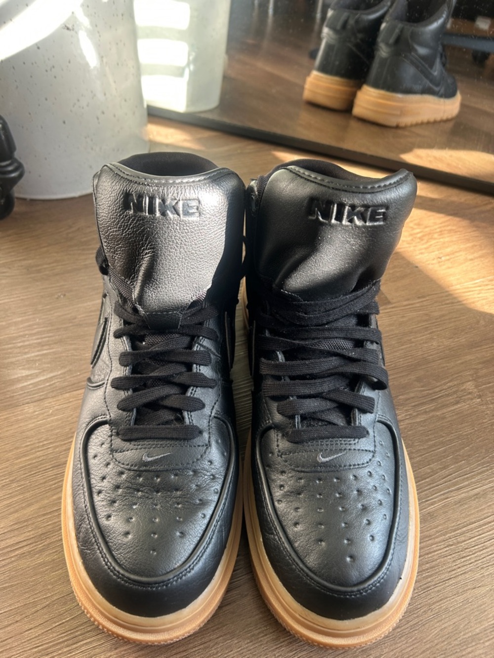 Nike Black High-Top GORE-TEX Sneakers with Gum Sole - Picture 3 of 6